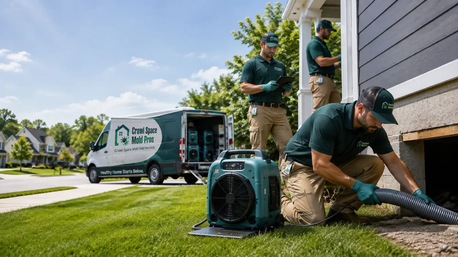 Crawl Space Mold Removal in West Concord, MN